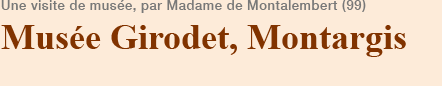 Musée Girodet, Montargis
