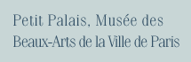 Petit Palais, Muse desBeaux-Arts de la Ville de Paris