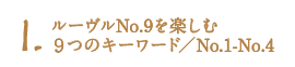 1.[No.9y9̃L[[h^No.1-No.4